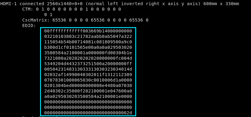 EDID Extraction