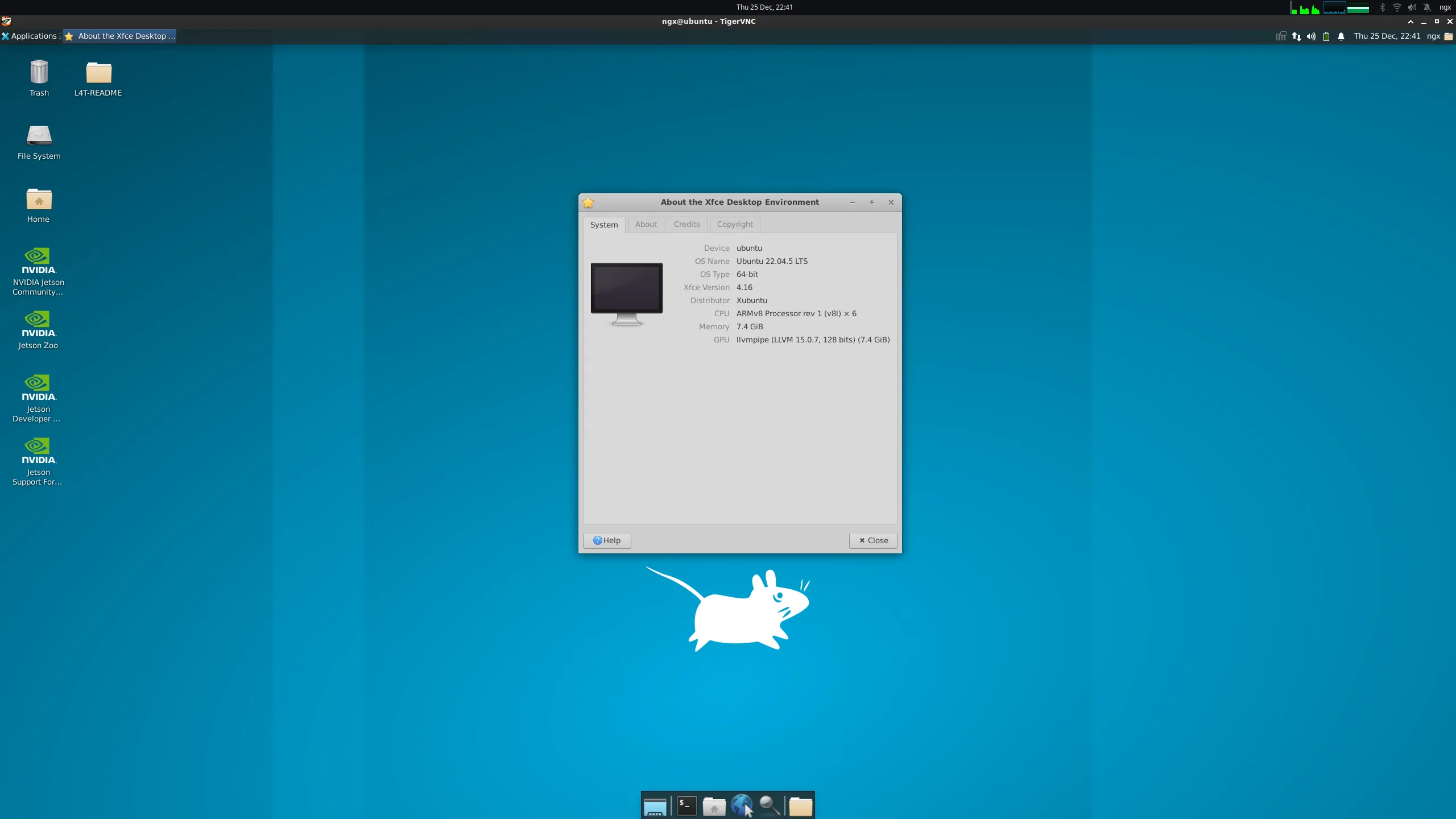 XFCE VNC